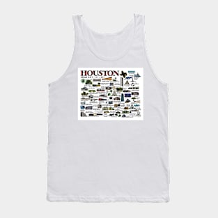 Houston Texas Map Tank Top